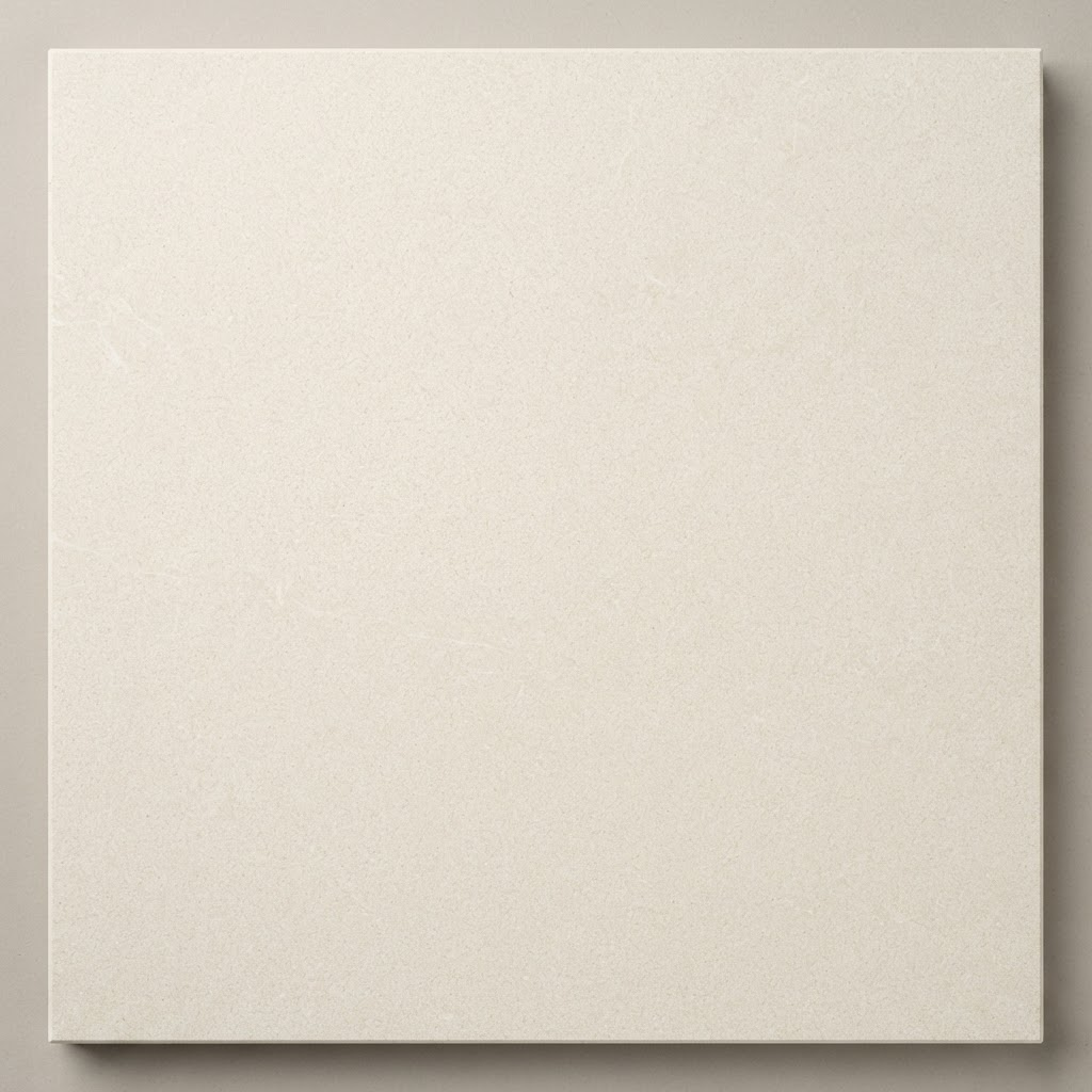 Limra limestone slab in a light creamy ivory tone with fine texture